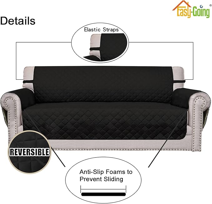 Easy-Going Oversized Chair Sofa Slipcover Reversible Sofa Cover Water Resistant - Image 3