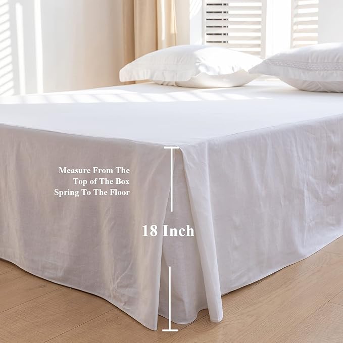 BISELINA French Linen Bed Skirt - Image 4