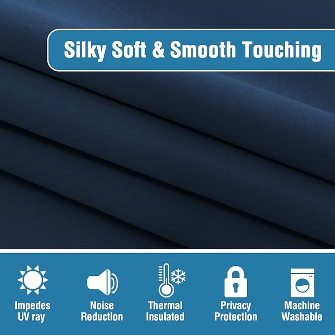 100% Blackout Curtains Thermal Insulated Full Blackout Curtains - Image 5