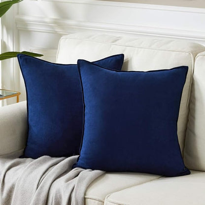 Fancy Homi 2 Packs Premium Faux Suede Decorative Throw Pillow Covers, Super by Fancy+Homi