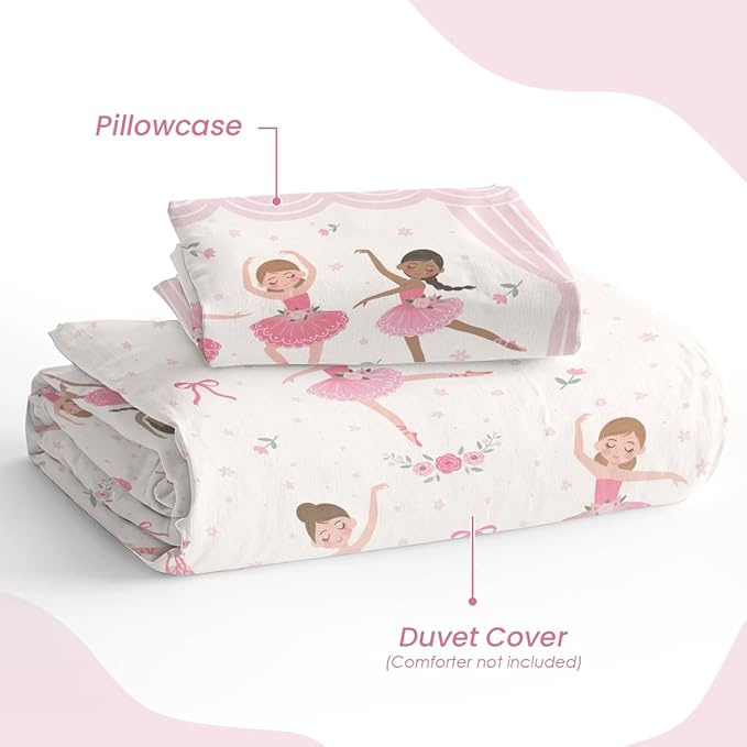 SANDJEST Ballet Duvet Cover Sets Twin Size - Image 4