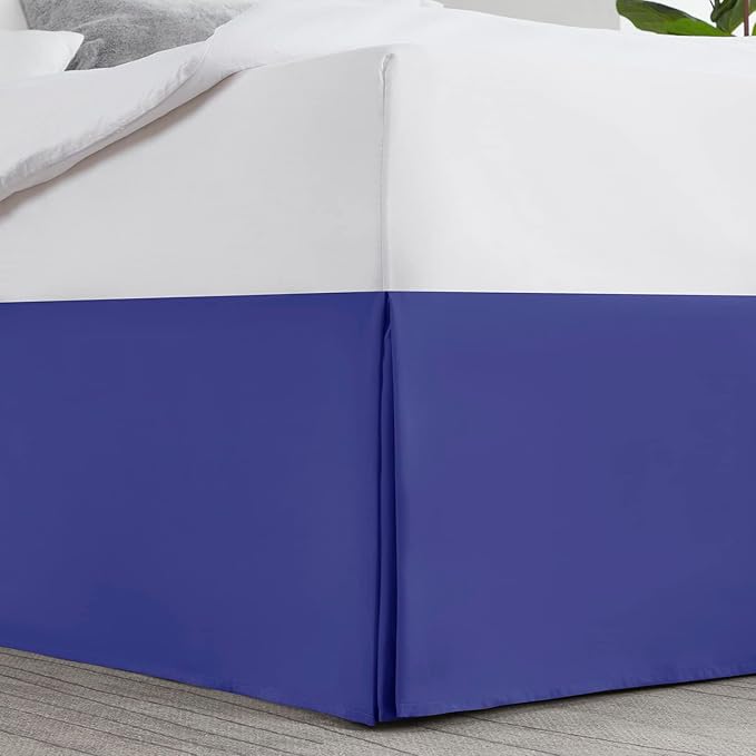 Nestl Royal Blue Full XL Bed Skirt - Image 2