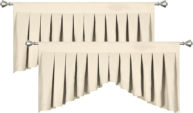 Beige Curtain Valances for Living Room - Image 3