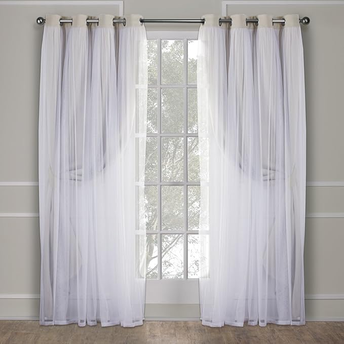 TOWN & COUNTRY LUXE Talia Double Layer Indoor Curtains, Sheer and Room - Image 2
