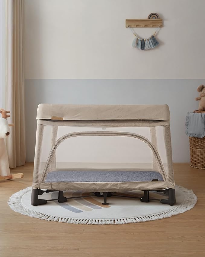 Blissful Diary Muslin Mini Crib Sheets, Pack and Play Mattress Sheets Fitted - Image 6