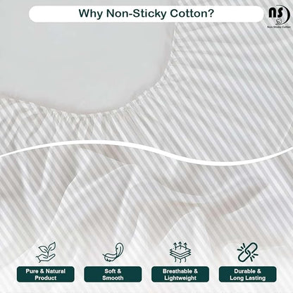 NON Sticky cotton Twin Size Sleeper Sofa Sheets, 4 Piece Egyptian Cotton Bed - Image 4