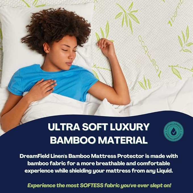 Bamboo Cooling Mattress Protector - Image 5