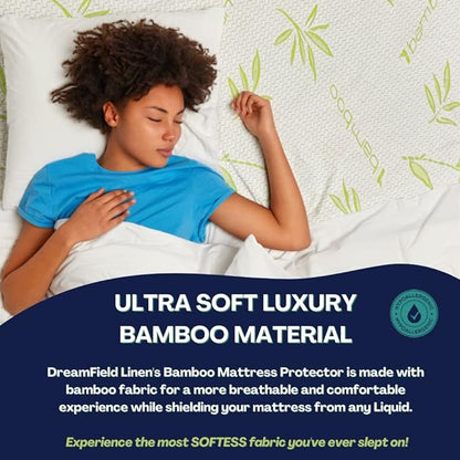 Bamboo Mattress Protector with Zipper - Image 5