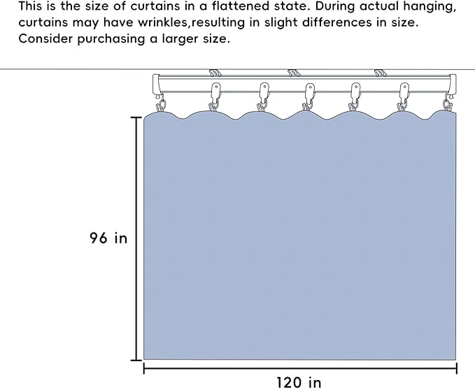 Room Divider Curtains Total Blackout Privacy Curtain Panel Room Thermal - Image 7