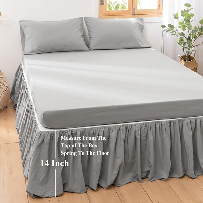 BISELINA French Linen Bed Skirt - Image 4