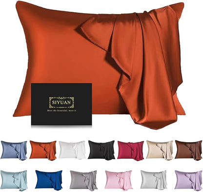 Mulberry Silk Pillowcase for Hair and Skin, King Size Cooling Silk Pillow Case by SIYUAN
