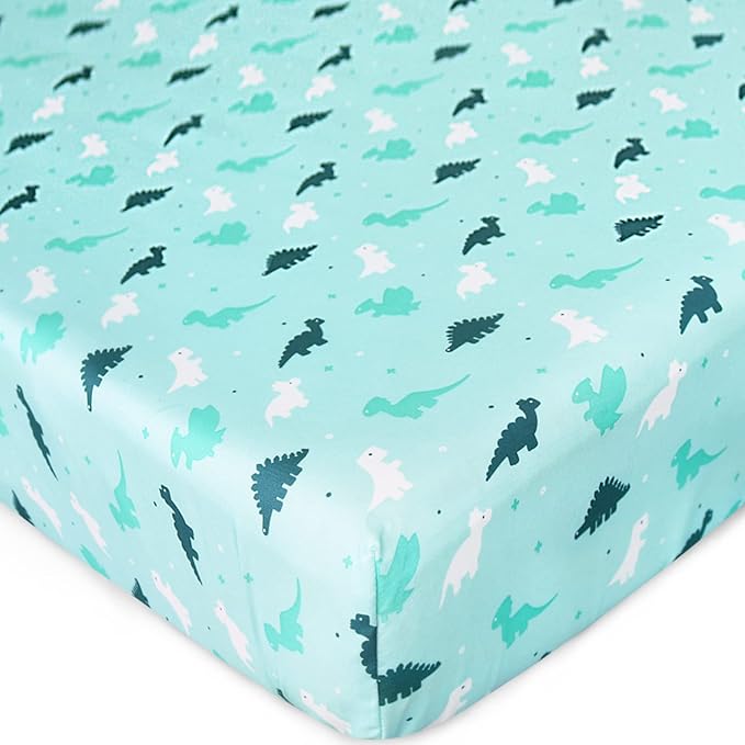 Crib Sheets for Boys or Girls 4-Pack, Fitted Crib Sheet 52'' x 28'' for - Image 4