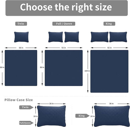 Easy-Going Full/Queen Size Reversible Quilt Set - Image 7