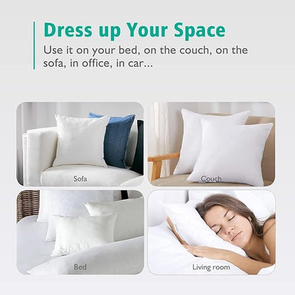 APSMILE 24x24 Down Feather Throw Pillow Inserts 2 Pack - Image 8