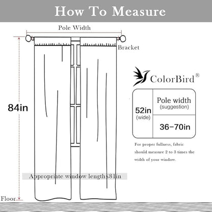 ColorBird Boho Curtains White Drapes 84 Inches Long - Image 6