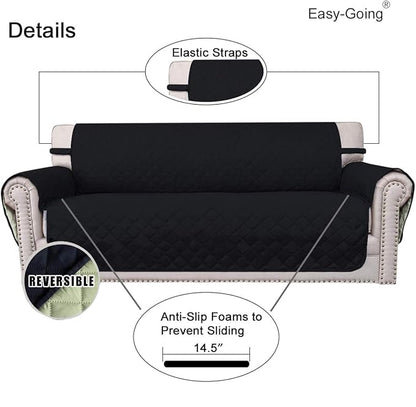 Easy-Going Reversible Loveseat Couch Cover - Image 3