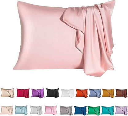 Mulberry Silk Pillowcase for Hair and Skin, Standard Size Cooling Silk Pillow by SIYUAN