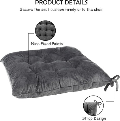 6 Pack Square Seat Cushion Chair Pads - Image 4