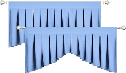 Light Sky Blue Valances for Windows - Image 3