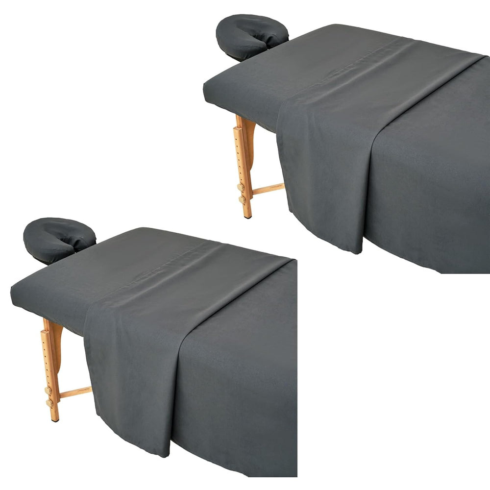 2 Sets Extra Thick Massage Table Sheets Sets Soft Premium Microfiber 3 Piece ...