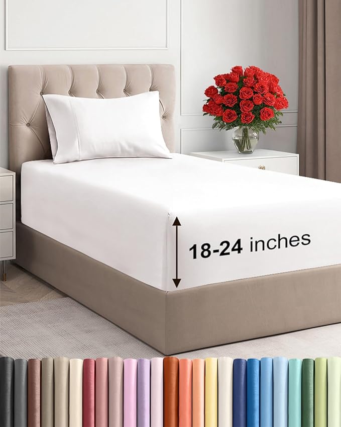 Extra Deep Pocket Twin Sheets by CGKUnlimited