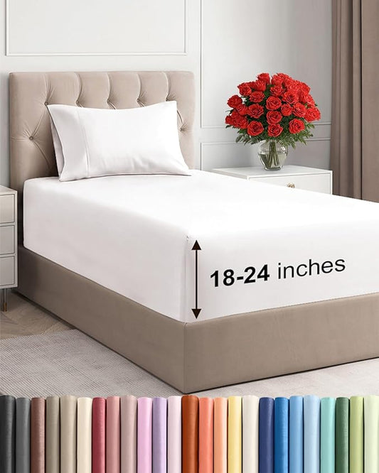 Extra Deep Pocket Twin Sheets by CGKUnlimited