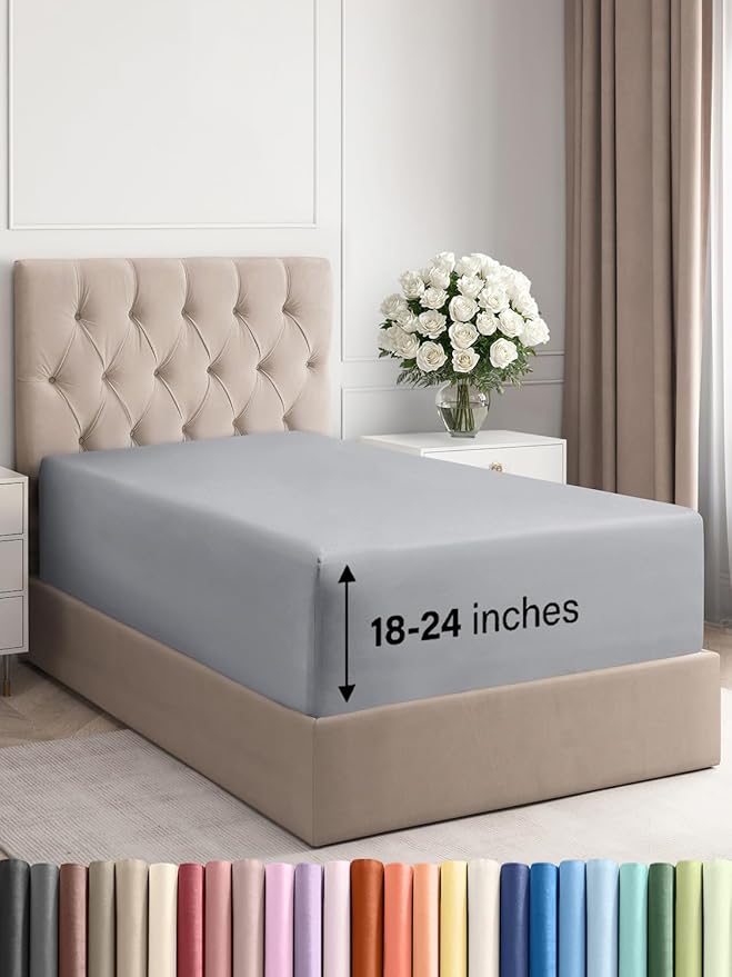 Extra Deep Twin XL Fitted Sheet by CGKUnlimited