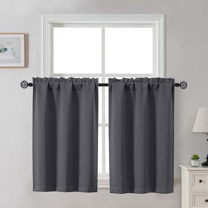 Gwine Charcoal Grey Blackout Curtains by Gwine
