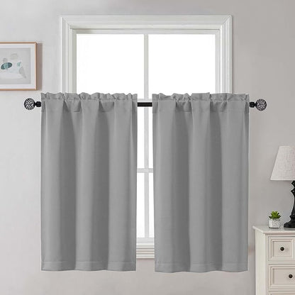 Gwine Silver Grey Blackout Curtains by Gwine
