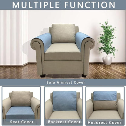 Couch Arm Covers, Anti-Slip Sofa Armrest Cover - Image 4