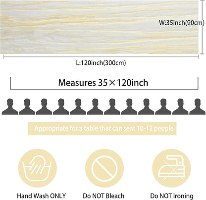12 Pack 10Ft Cheesecloth Table Runner 35x120 Inch Boho Gauze Rustic Cheese - Image 2