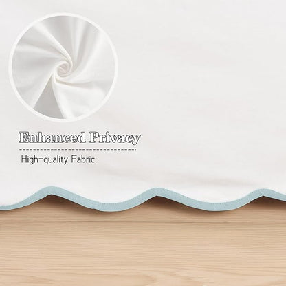 HIG Off White Chic King Bed Skirt - Image 5