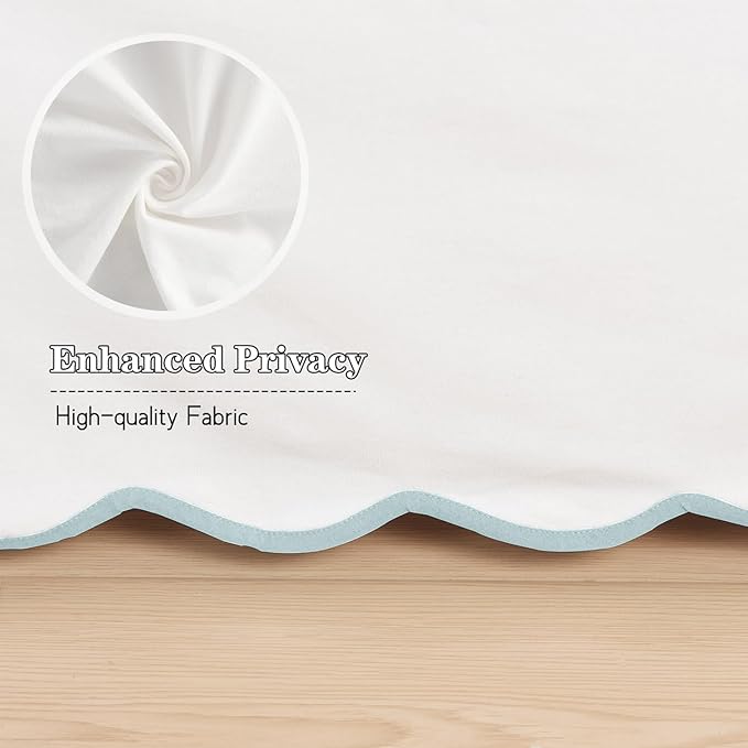 HIG Off-White Chic Full Bed Skirt - Image 8
