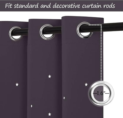 NICETOWN Blackout Star Curtains - Image 5