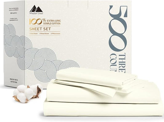 Mayfair Linen 100% Cotton Bed Sheets Full Sheet Set by MayfairLinen