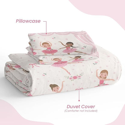 SANDJEST Ballet Duvet Cover Sets Full Size - Image 4