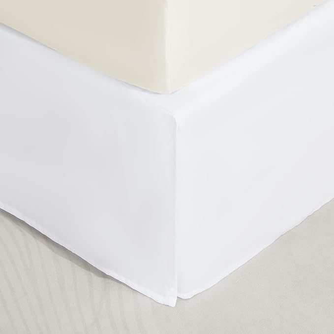 SONIVE Queen Bed Skirt, Classic Tailored Easy Fit Brushed Microfiber Skirts by SONIVE