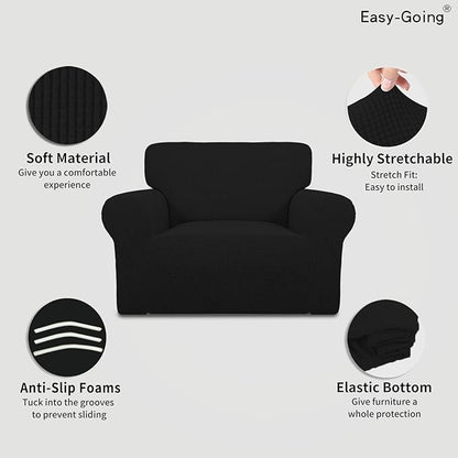 Easy-Going Stretch Oversized Chair Sofa Slipcover 1-Piece Couch Sofa Cover - Image 3