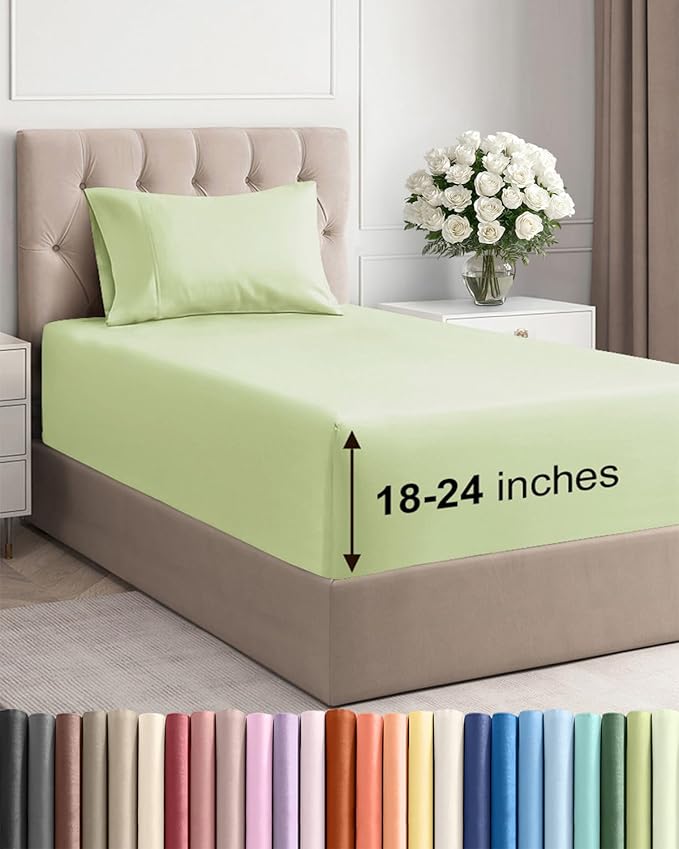 Extra Deep Pocket Twin XL Sheets by CGKUnlimited