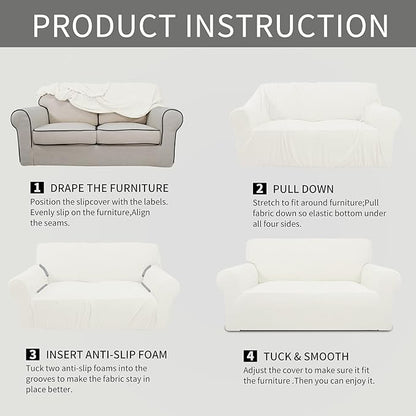Easy-Going Stretch Oversized Loveseat Slipcover 1-Piece Sofa Cover Furniture - Image 6
