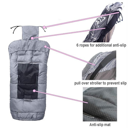 funlife Anti-Kick Winter Water Proof Cozy Warmer Baby Footmuff Fits - Image 4