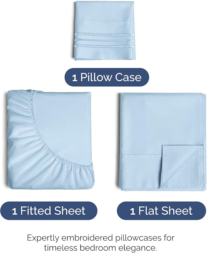 Twin Size 3 Piece Sheet Set - Image 2