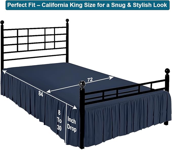 Shreem Linen Ruffled Bed Skirt - Image 5
