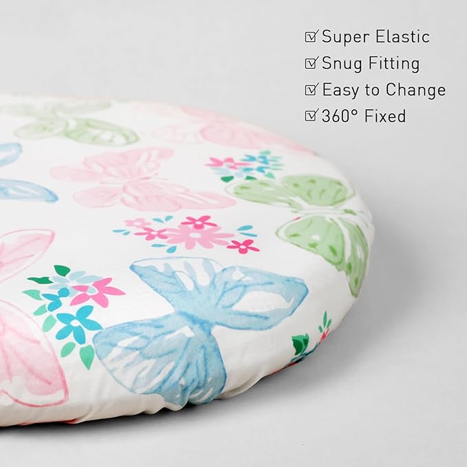 Gllquen Baby Bassinet Sheets 4 Pack, Breathable Cozy Fitted Mattress Sheet - Image 7