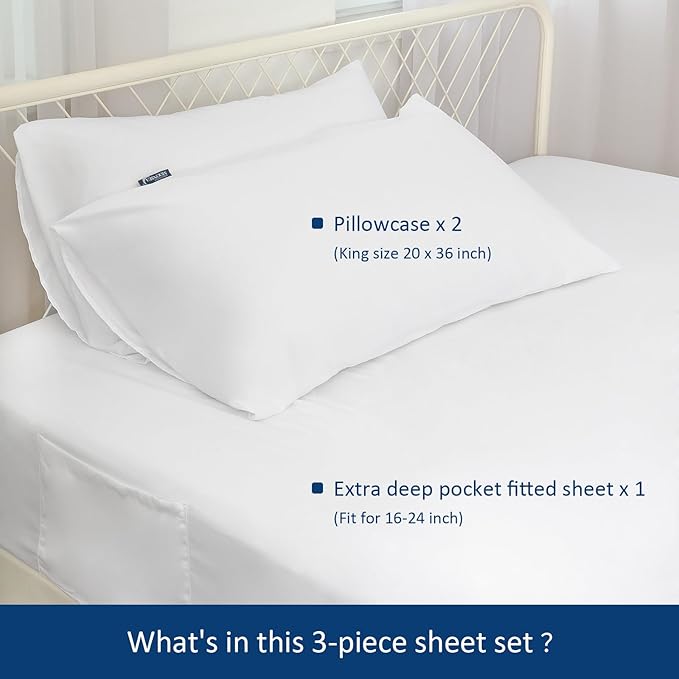 Moonsea Extra Deep Pocket Air Mattress King Sheet Set - Image 2