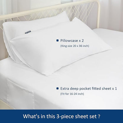 Moonsea Extra Deep Pocket Air Mattress King Sheet Set - Image 2