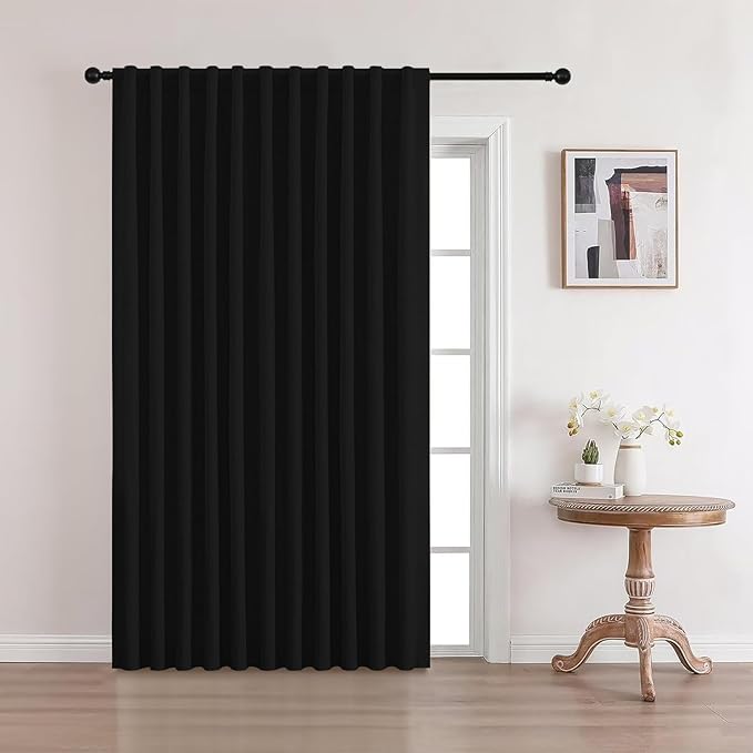CUCRAF Custom Linen 100% Total Blackout Curtains, Light Blocking Drapes Thermal by CUCRAF