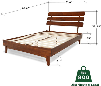 bme caden 15 inch deluxe bed frame with shown in use