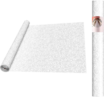 Thickened Aisle Runner for Wedding CeremonyFeet White Aisle Runner Walkway for Indoor Outdoor Wedding Church Decorations ，Halloween Parties can Also use a Carpet，50g(Vine, 3x50Feet)