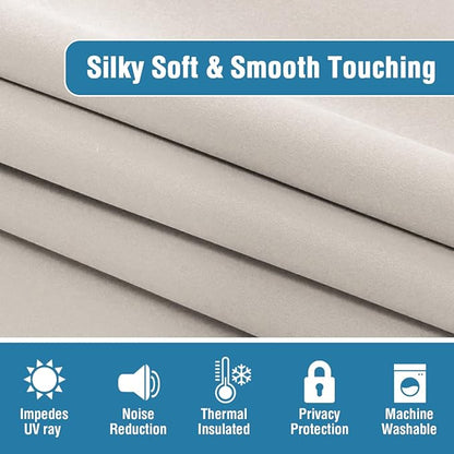 H.VERSAILTEX 100% Blackout Curtains Thermal Insulated Grommet Curtains - Image 5